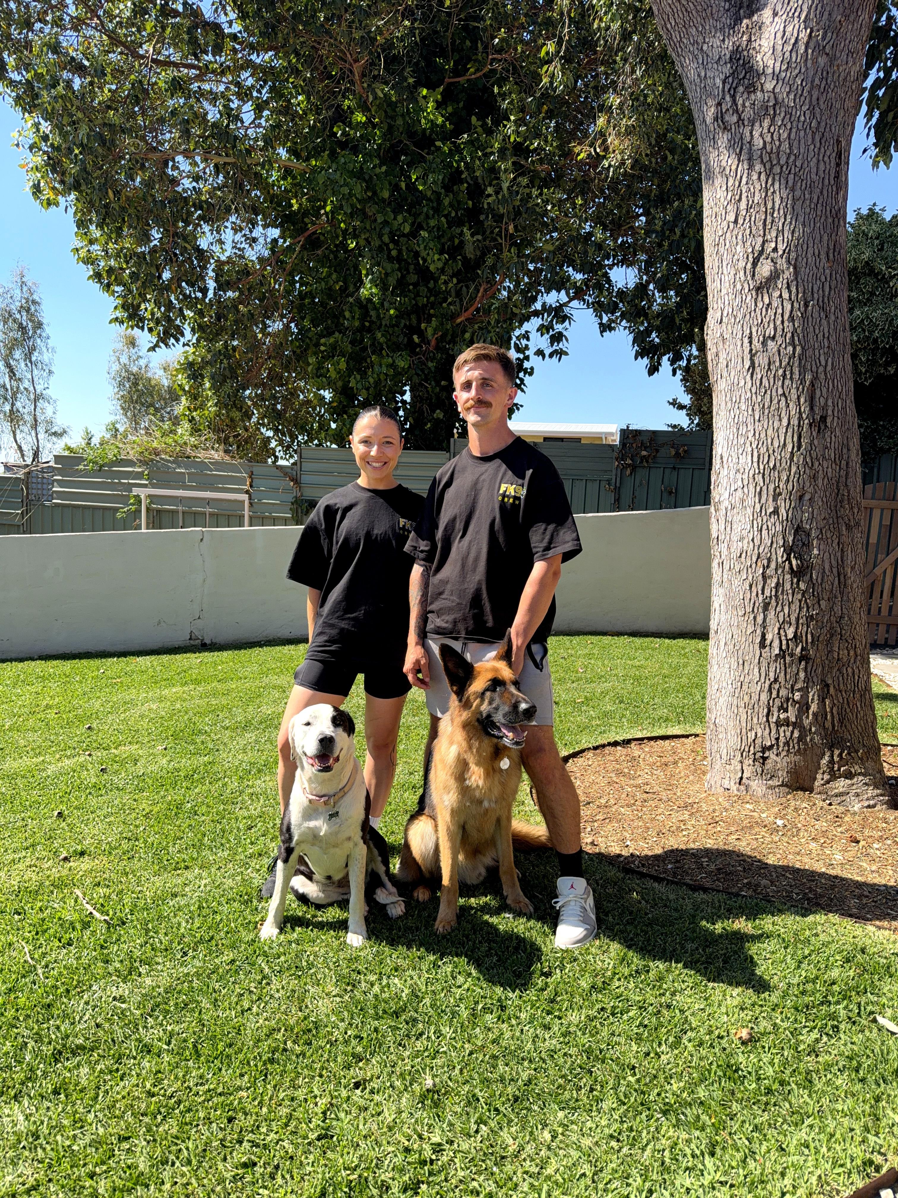 Owner struggling with dog